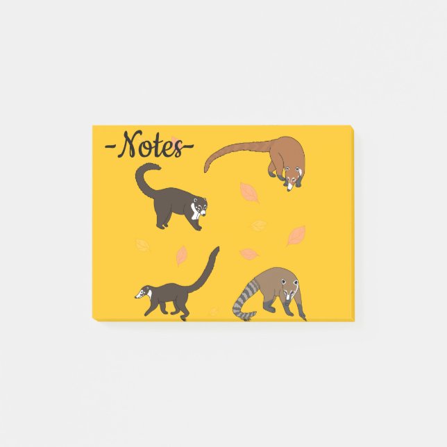 Notas Post-it® Coatis (Anverso)