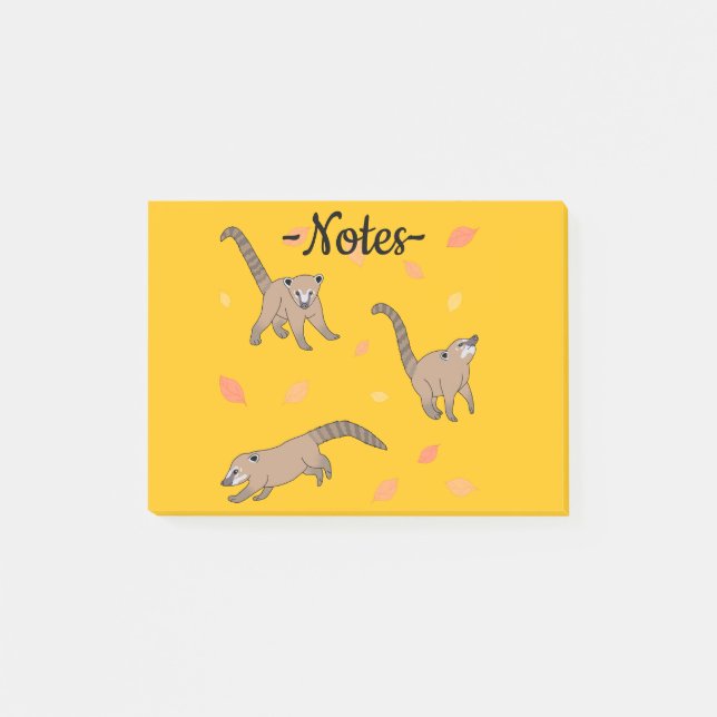 Notas Post-it® Coatis Bebés (Anverso)