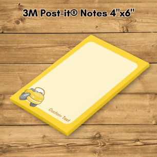 Notas Post-it® Coche de dibujos animados amarillo