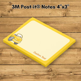 Notas Post-it® Coche de dibujos animados amarillo