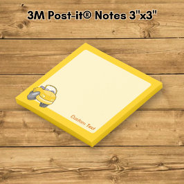 Notas Post-it® Coche de dibujos animados amarillo