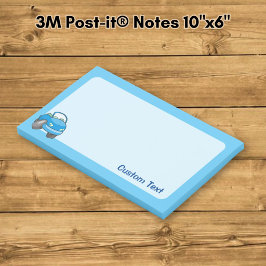 Notas Post-it® Coche de dibujos animados azul