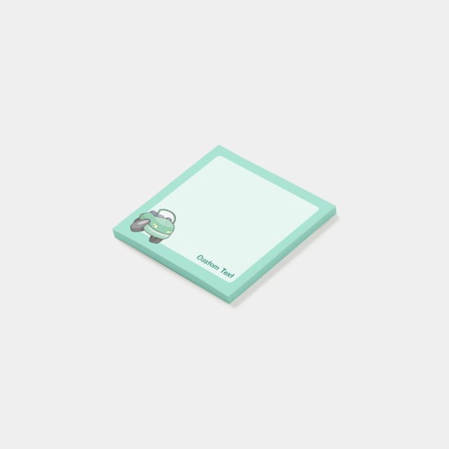 Notas Post-it® Coche Mint Green Personalizado (En perspectiva)