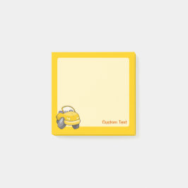 Notas Post-it® Coche Personalizado amarillo