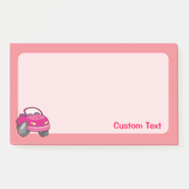 Notas Post-it® Coche Personalizado rosa