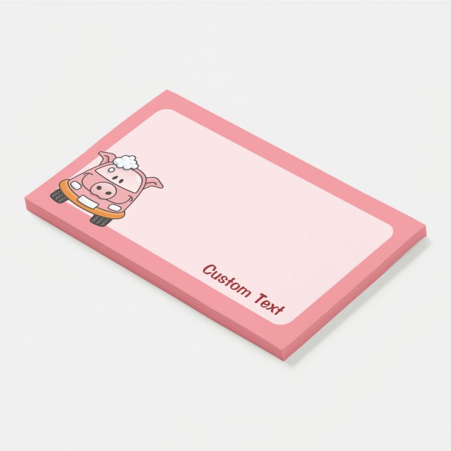 Notas Post-it® Coche Wash Pig (En perspectiva)