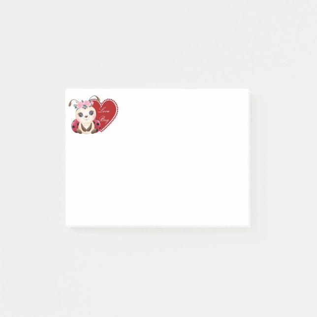 Notas Post-it® Cochinito de Amor (Anverso)
