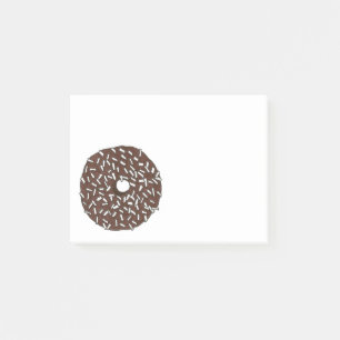 Notas Post-it® Cocina de chocolate de coco Donut Doughnut Desayun
