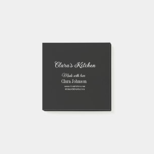 Notas Post-it® cocinero de cocina añade el detalle del nombre del