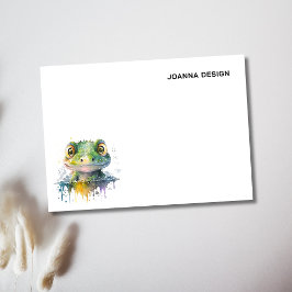 Notas Post-it® Cocodrilo Acuarela Minimalista Personalizado
