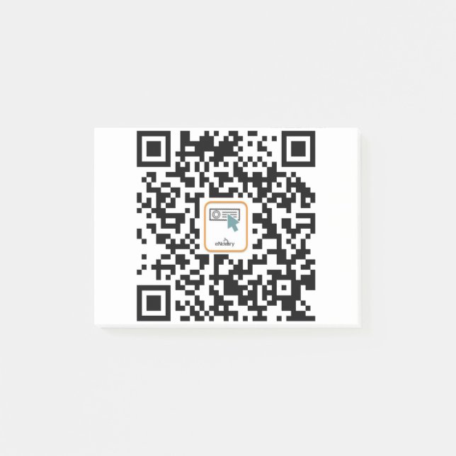 Notas Post-it® Código qr del Notario (Anverso)
