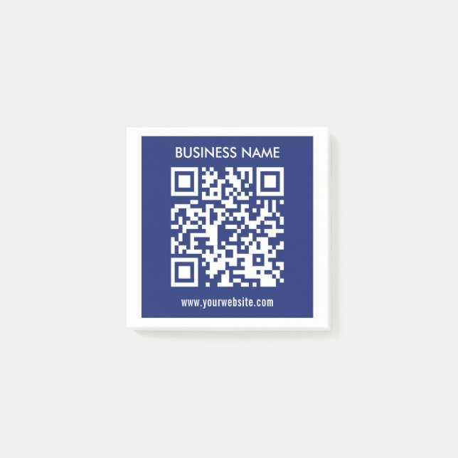 Notas Post-it® Código QR editable (generado instantáneamente) | A (Anverso)