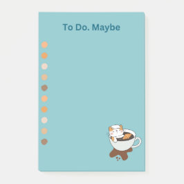 Notas Post-it® Coffee Cat Spa