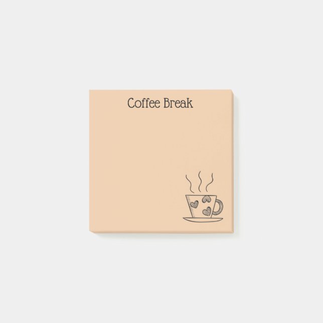 Notas Post-it® Coffee Lover (Anverso)
