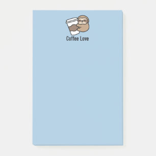 Notas Post-it® Coffee Sloth