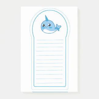 Notas Post-it® Cojín pegajoso de Narwal