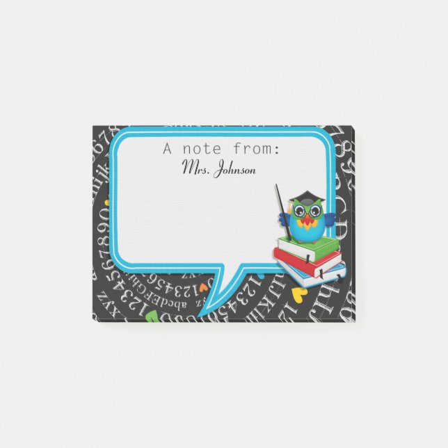 Notas Post-it® Cojín personalizado del post-it de la escuela del (Anverso)