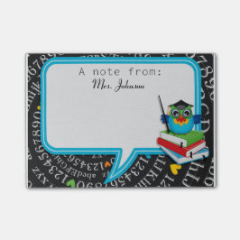 Notas Post-it® Cojín personalizado del post-it de la escuela del