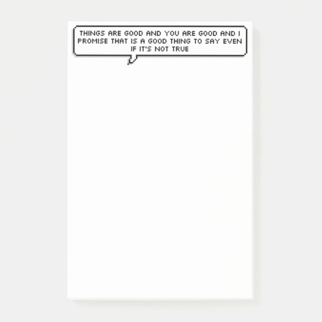 Notas Post-it® Cojín positivo del post-it (Anverso)