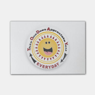 Notas Post-it® Cojines del post-it del aprecio