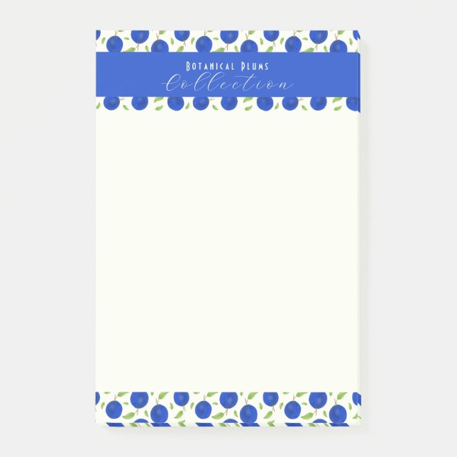 Notas Post-it® Colección de Ciruelas Botánicas Marfil (Anverso)