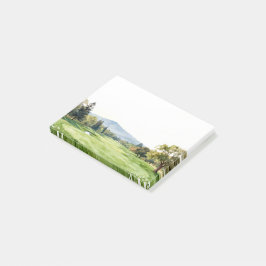 Notas Post-it® Colección de Papelería de Golf | Acuarela Premium