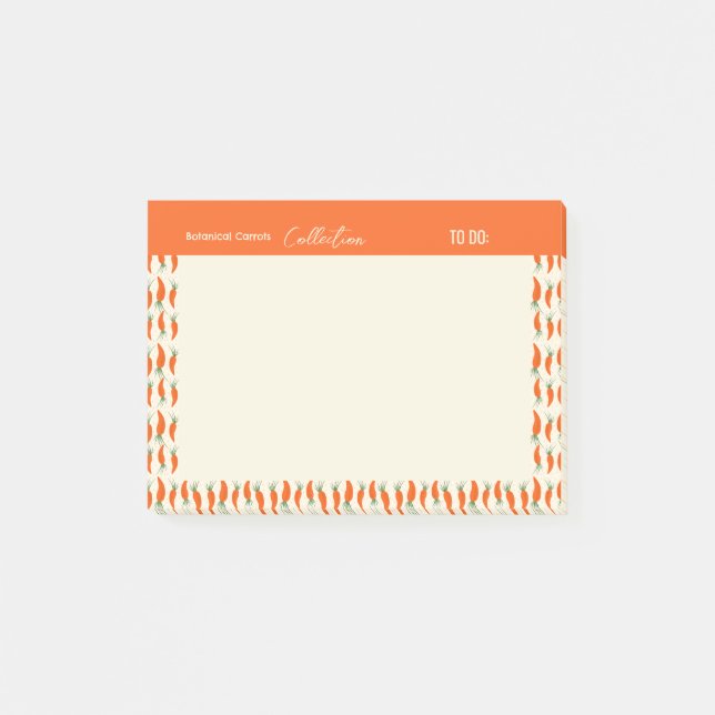 Notas Post-it® Colección de Zanahorias Botánicas (Anverso)