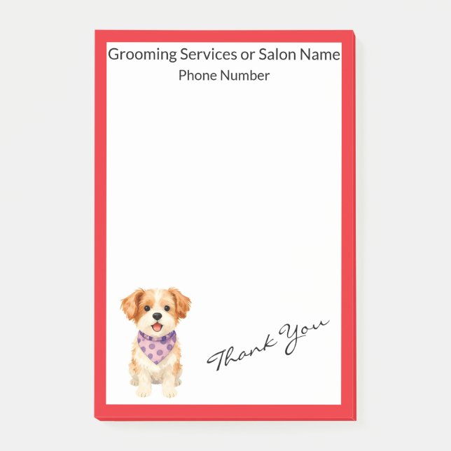 Notas Post-it® Colección moderna de lujo personalizada para el as (Anverso)
