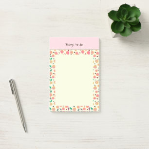 Notas Post-it® Colección Peras Doradas Rosa