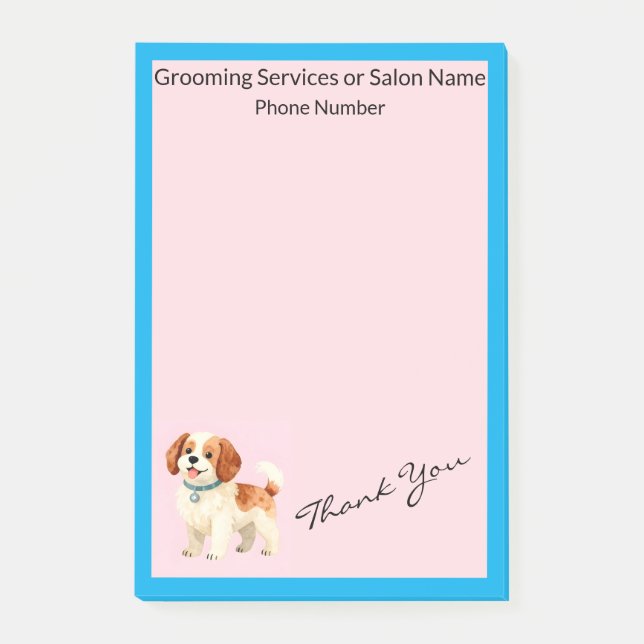 Notas Post-it® Colección Personalizada de Moda para Aseo (Anverso)