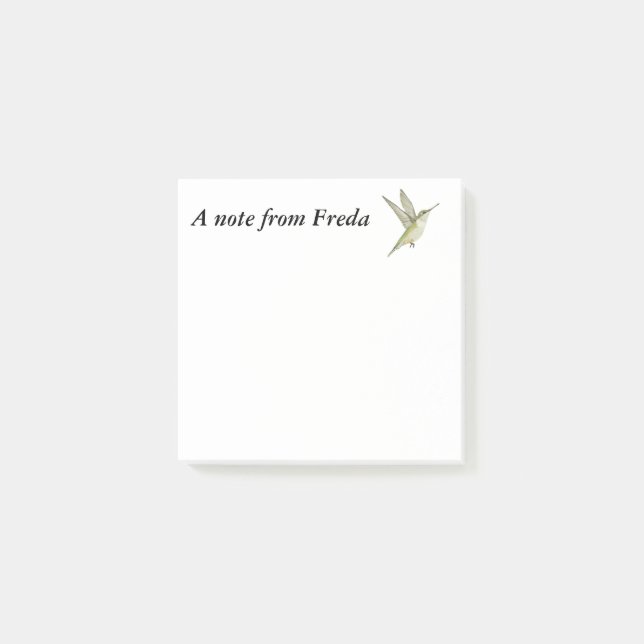 Notas Post-it® Colibrí (Anverso)