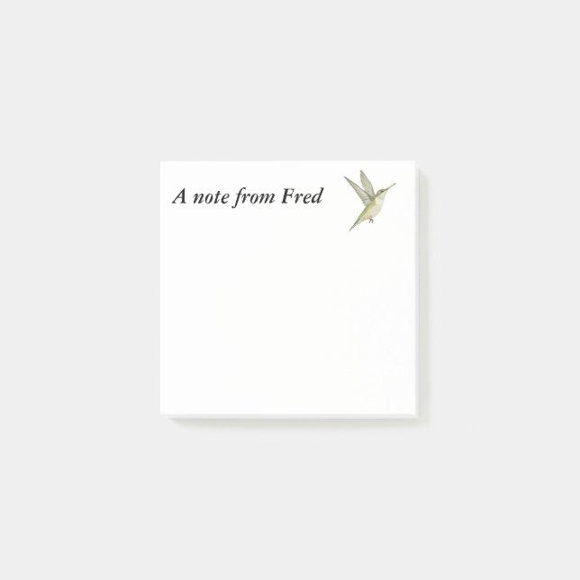 Notas Post-it® Colibrí (Anverso)