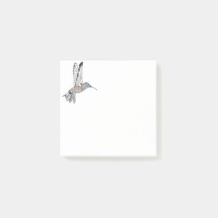 Notas Post-it® Colibrí coloreada B + W