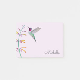 Notas Post-it® Colibrí de Anna personalizado 
