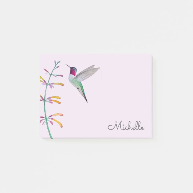 Notas Post-it® Colibrí de Anna personalizado  (Anverso)