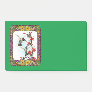 Notas Post-it® Colibríes y Flores #5