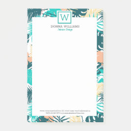 Notas Post-it® Collage de hojas tropicales