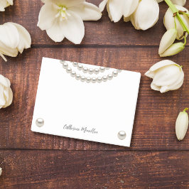 Notas Post-it® Collar de perlas elegante