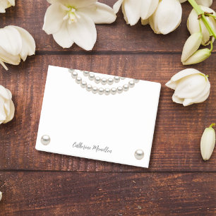 Notas Post-it® Collar de Perlas Elegante