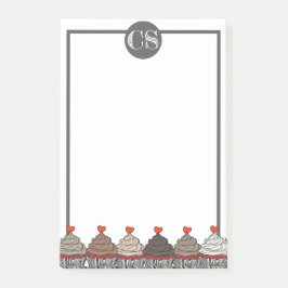 Notas Post-it® Collection of cupcakes