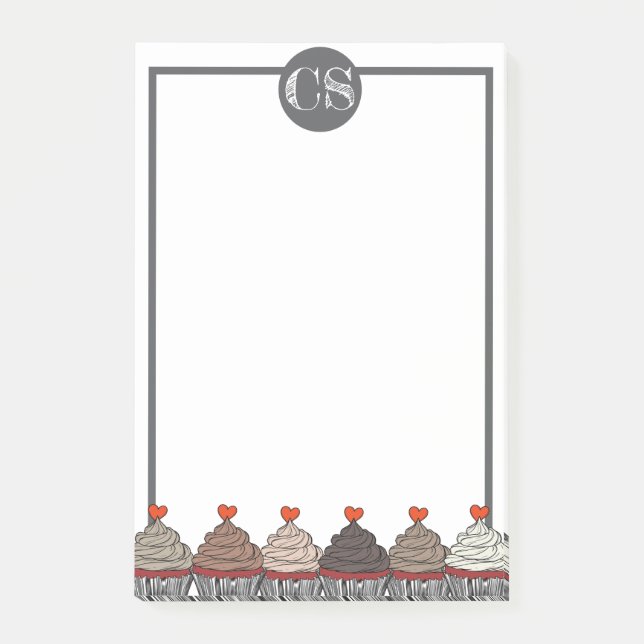 Notas Post-it® Collection of cupcakes (Anverso)