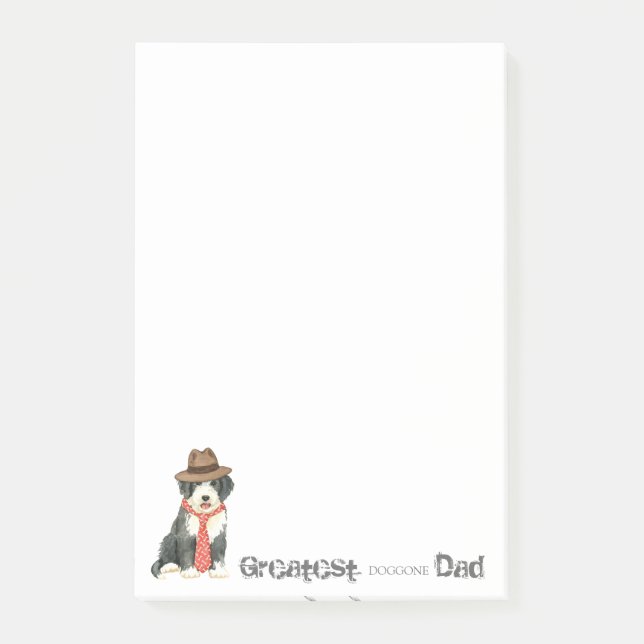Notas Post-it® Collie Dad (Anverso)