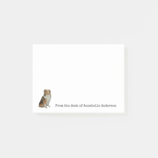 Notas Post-it® Collie Personalize Notes (Anverso)