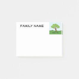 Notas Post-it® Colocar árbol familiar