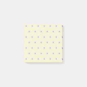 Notas Post-it® Color amarillo claro del patrón floral