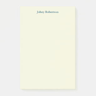 Notas Post-it® Color beige Plata Elegante Profesional Moderno