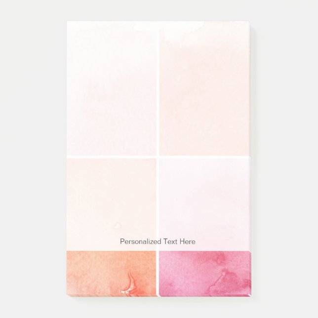 Notas Post-it® color de agua colorido (Anverso)