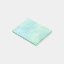 Notas Post-it® Color de agua del tinte azul de la Casa
