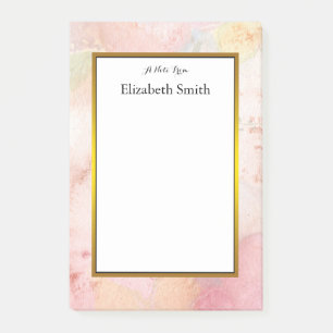 Notas Post-it® Color de agua elegante personalizado