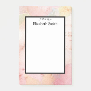 Notas Post-it® Color de agua elegante personalizado